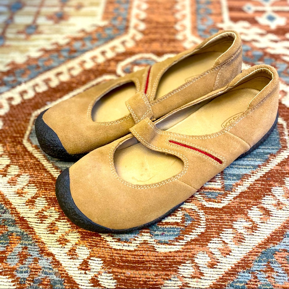 Keen Barcelona Tan Suede Mary Jane Shoes- Sz 8.5